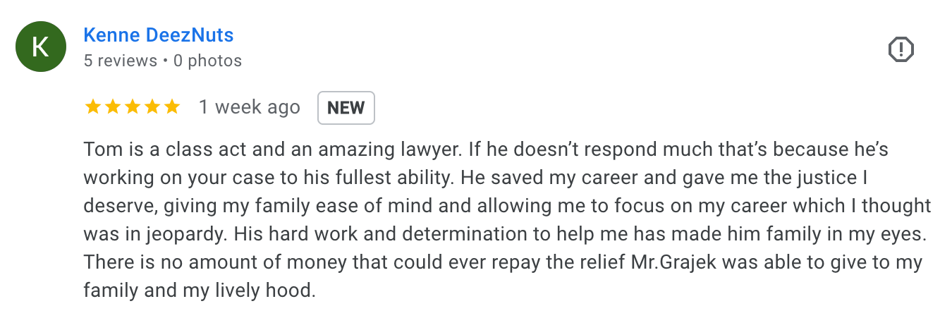 Lakeland Criminal Defense Attorney Review